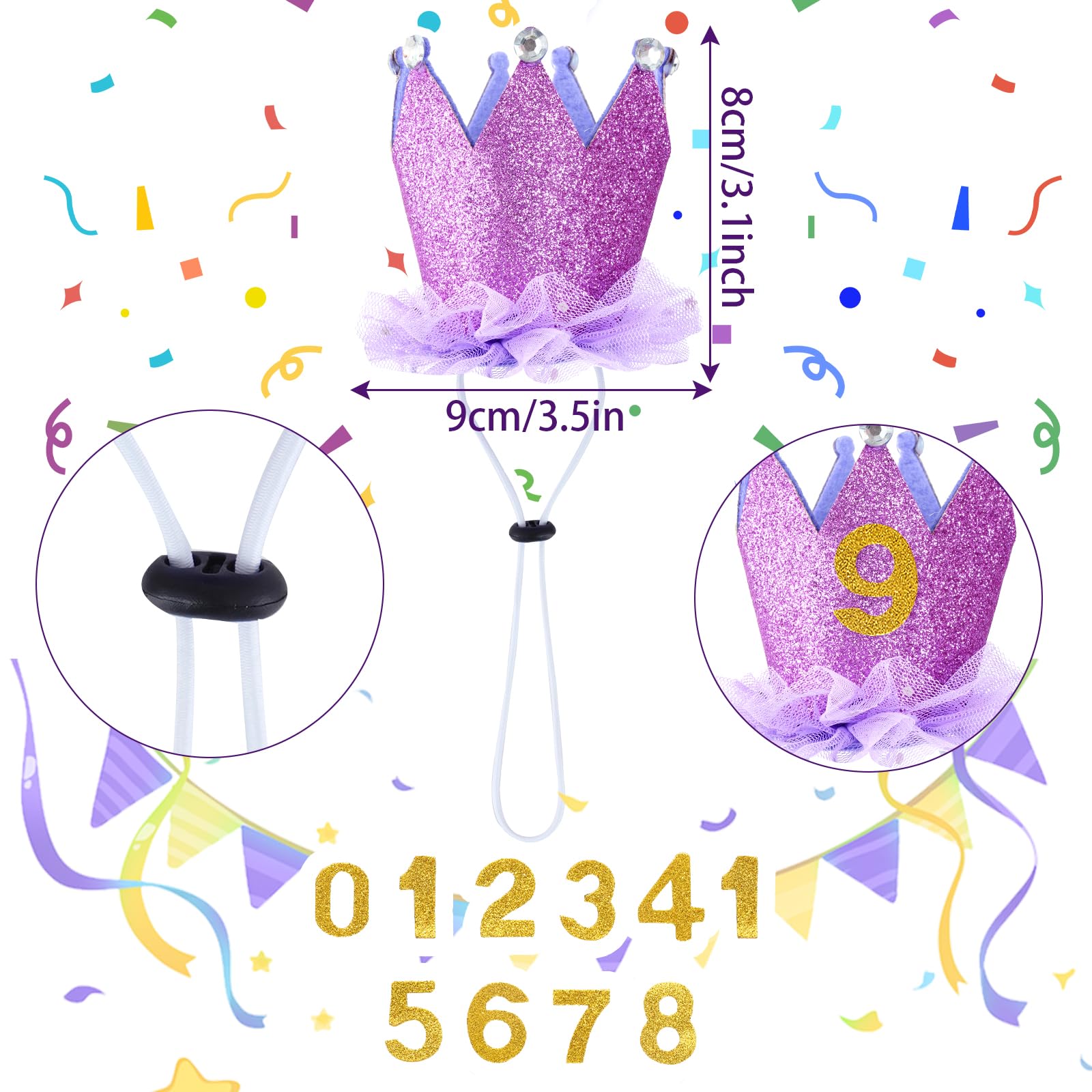 Noeud papillon anniversaire Hoyuwak pour chien, style chic et ludique.