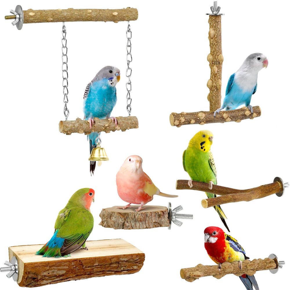 HPAWHOMEPART perchoir branche bois naturel: repos confortable et stimulation naturelle