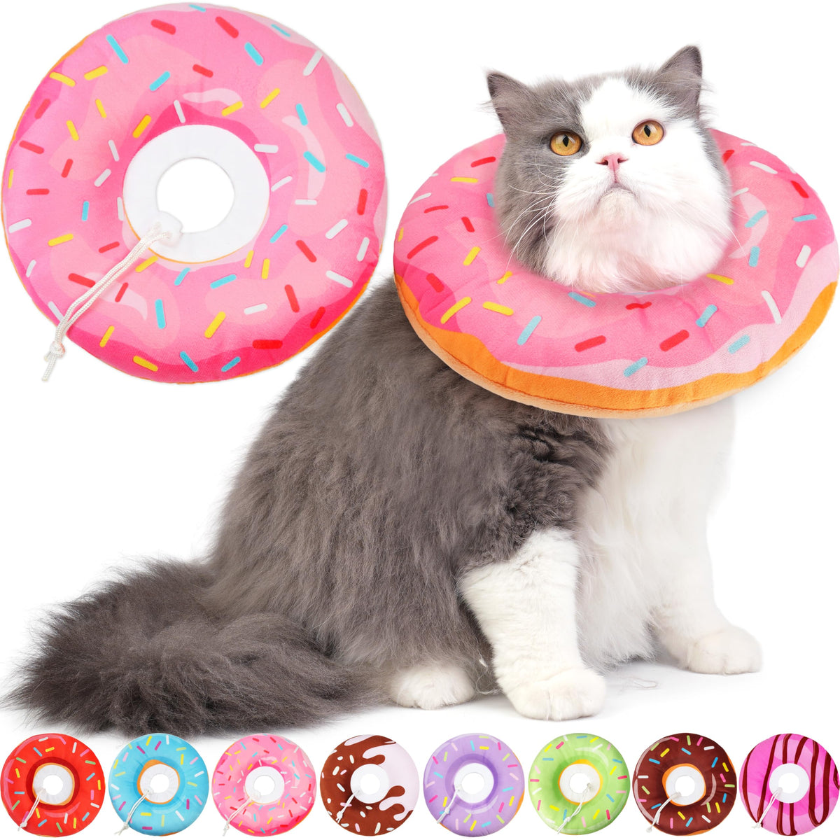 Hpetppy collier-cone chat doux, confort pour le repos.