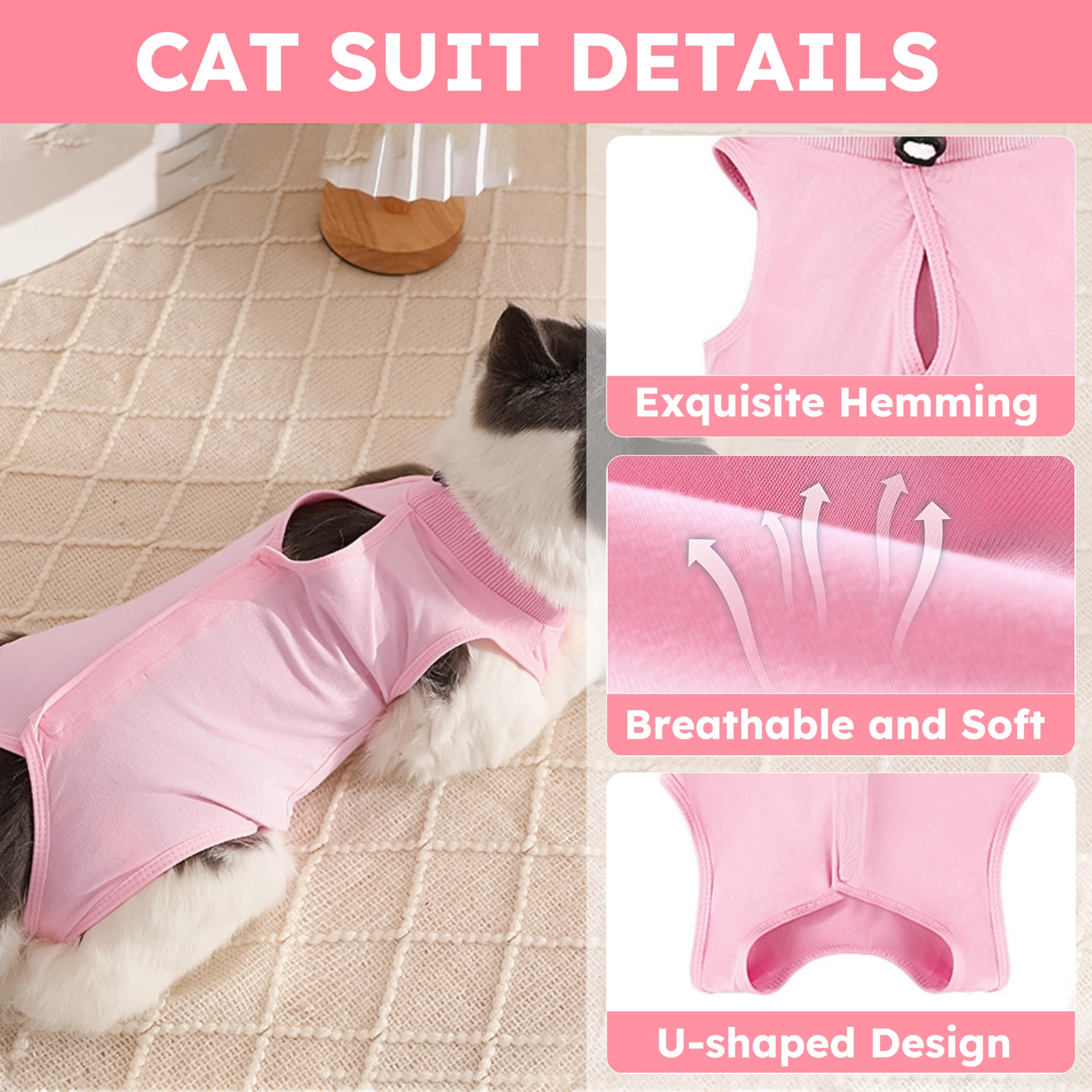Hpetppy combinaison-chat-design-rose: esthétique discrète et confort ajusté