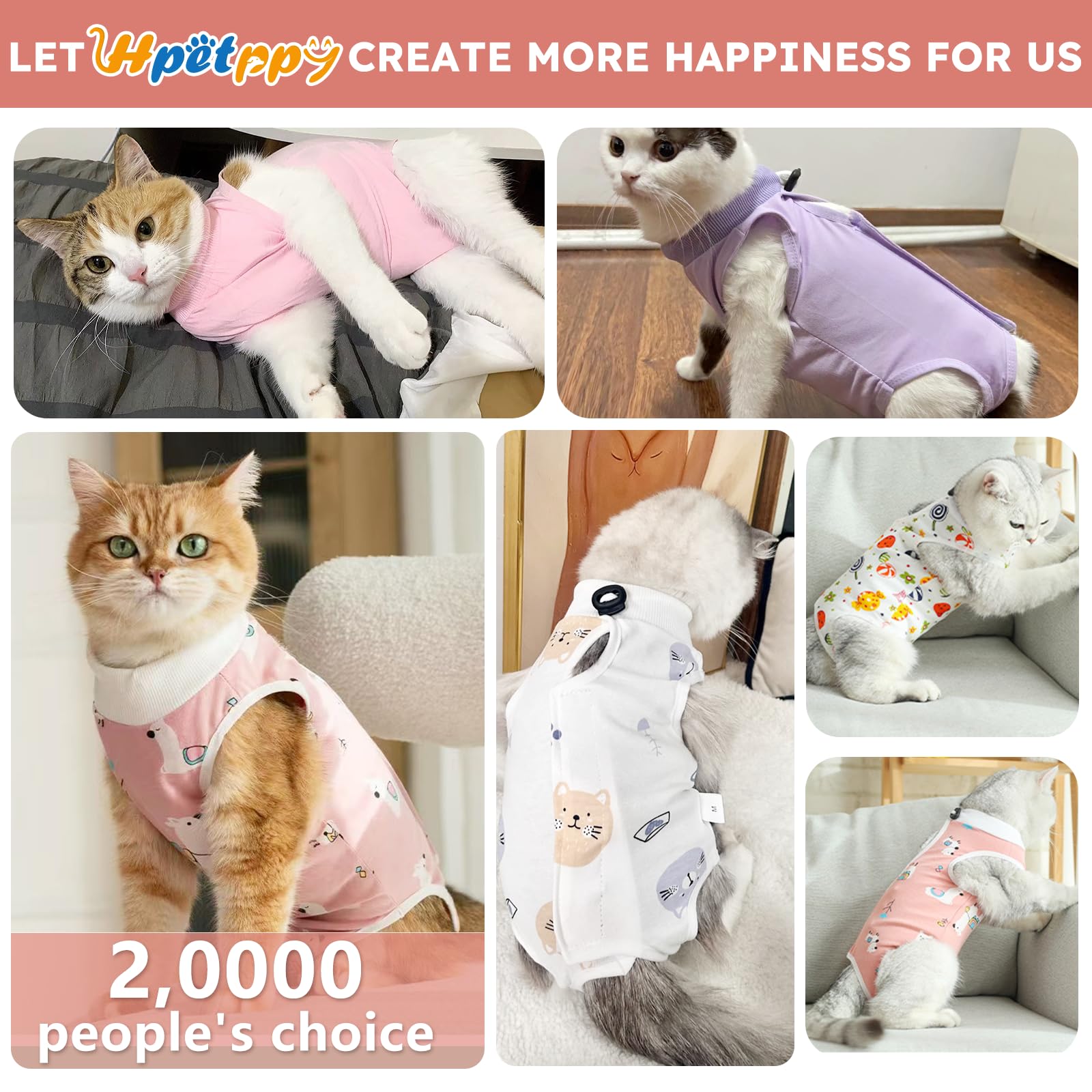Hpetppy-suit-chat-ajustement-sangle-auto-agrippante-arriere pour enfiler facilement.