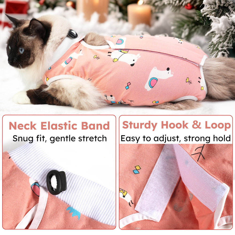 Hpetppy-suit-chat-cone-de-shame-remplacement protège sans pression sur le cou.