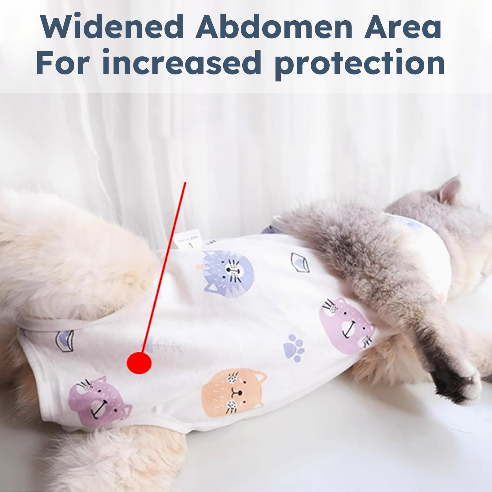 Hpetppy vetement recovery chat usage-quotidien: idéal après chirurgie pour protection et confort.