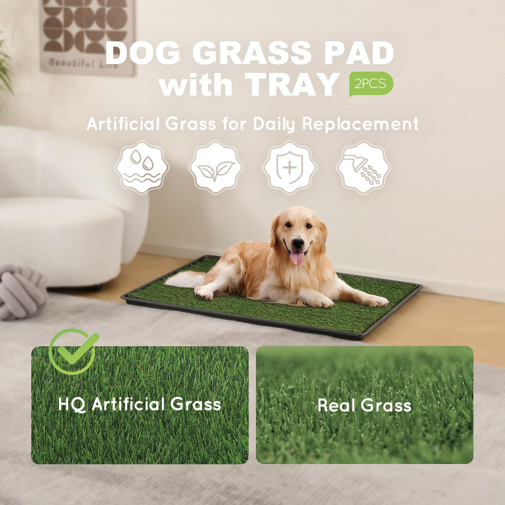 HQ4US 4LEGS: bac litière chien grande 34×23, solution propre et pratique.
