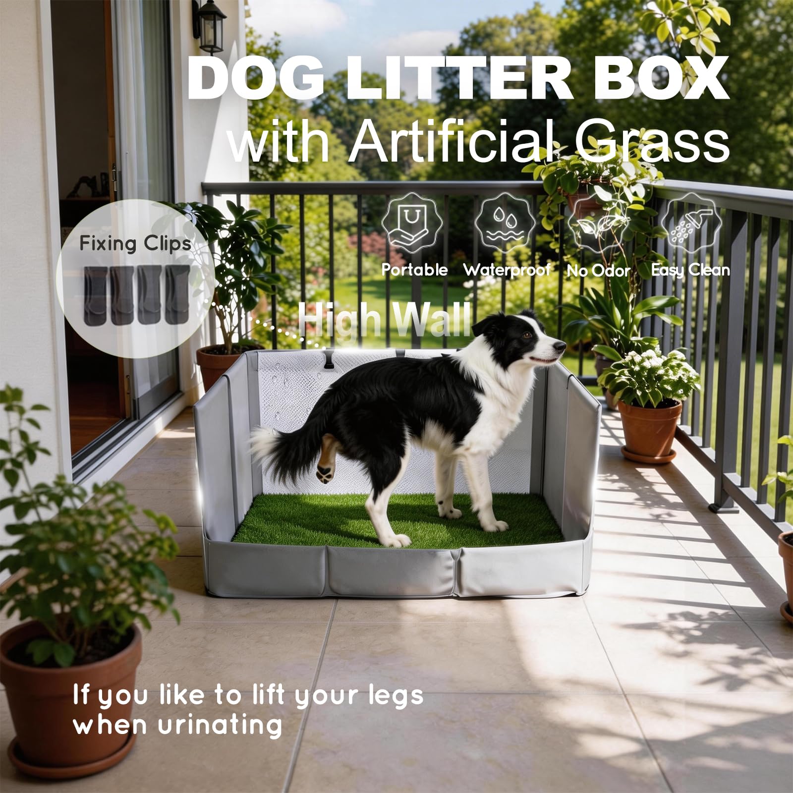 HQ4US 4LEGS bac-potty pliable facilite l’installation sans effort