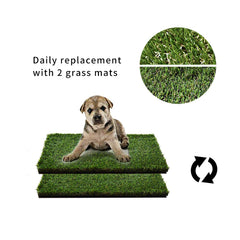 HQ4US 4LEGS deux mats gazon artificiel, entretien facile