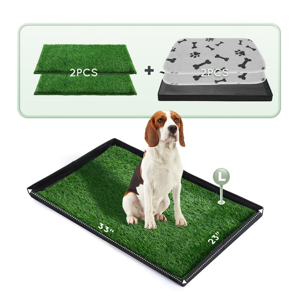 HQ4US 4LEGS gazon artificiel grand-format, surface absorbante pour chien.