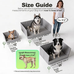 HQ4US 4LEGS murs hauts bac toilette chien pour confinement propre