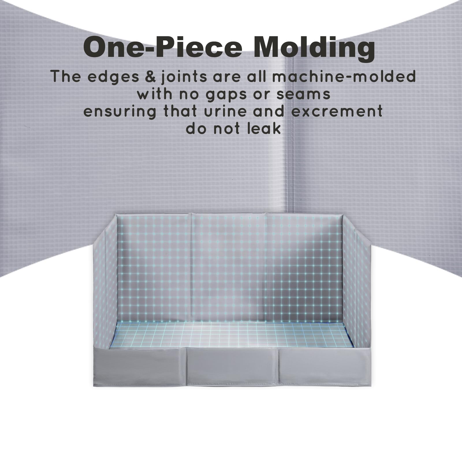 HQ4US 4LEGS pliable etanche litiere chien, pratique pour deplacements