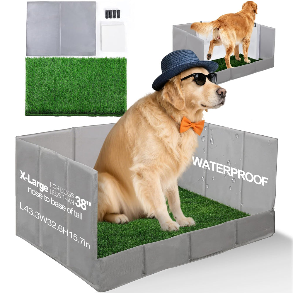 HQ4US 4LEGS tapis herbe artificielle pour chien, surface pratique pour toilettes à domicile