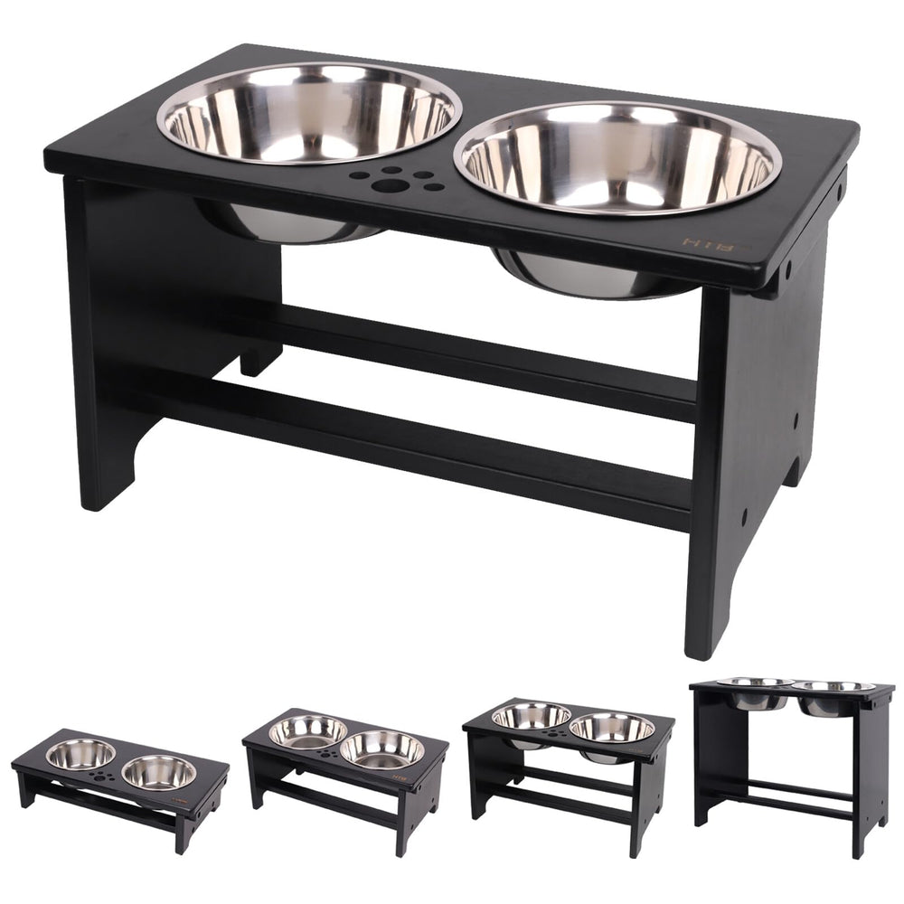 HTB gamelles chien elevées - ensemble ergonomique pour repas confortable