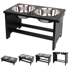 HTB gamelles chien elevées - ensemble ergonomique pour repas confortable