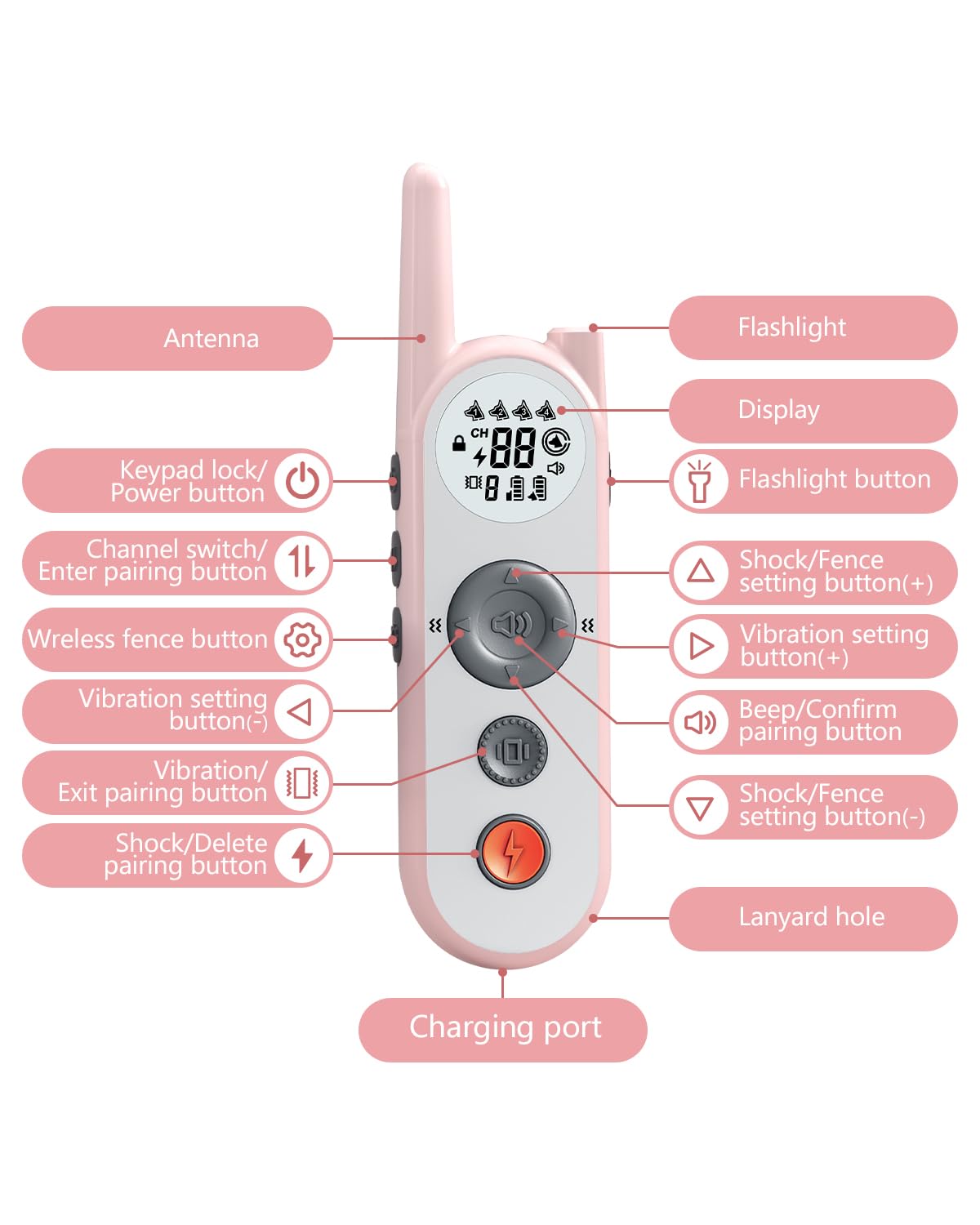 Htcuto collier IPX7 résistant à la pluie pour activités extérieures.