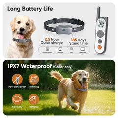 Htcuto réglage distance barrière : personnalise le rayon selon le chien.