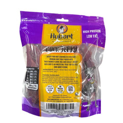 Texture généreuse de la friandise au canard Hubert, idéale pour chiens actifs.