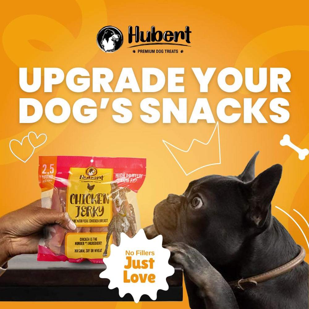 Hubert Premium Dog Treats emballage durable, pratique pour sorties et voyages