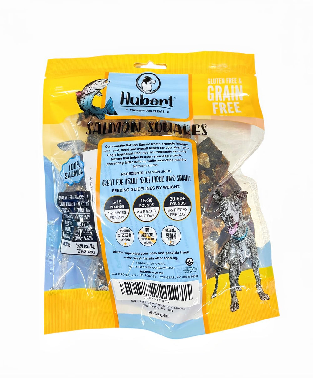 Hubert Premium Peau de Saumon – friandises croustillantes idéales pour récompenser lors de l'entraînement.