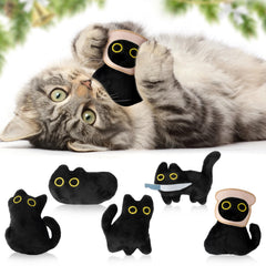 HubirdSall jouet chat noir crinkle stimule l activité.