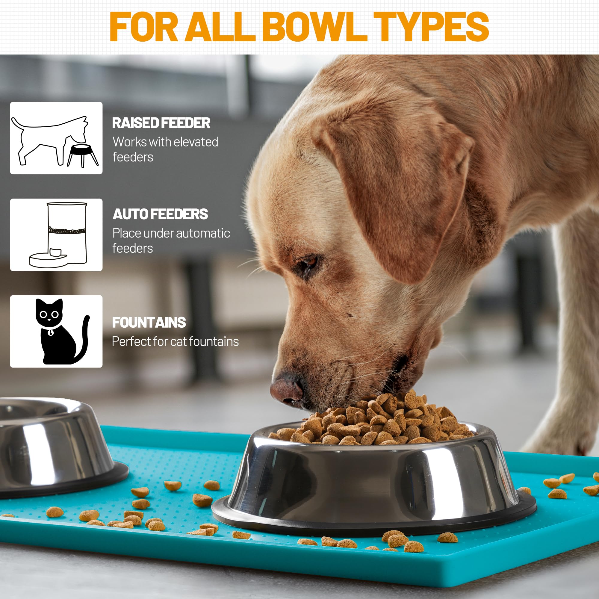 Hubulk tapis compatible fontaines et bols usage polyvalent pour animaux