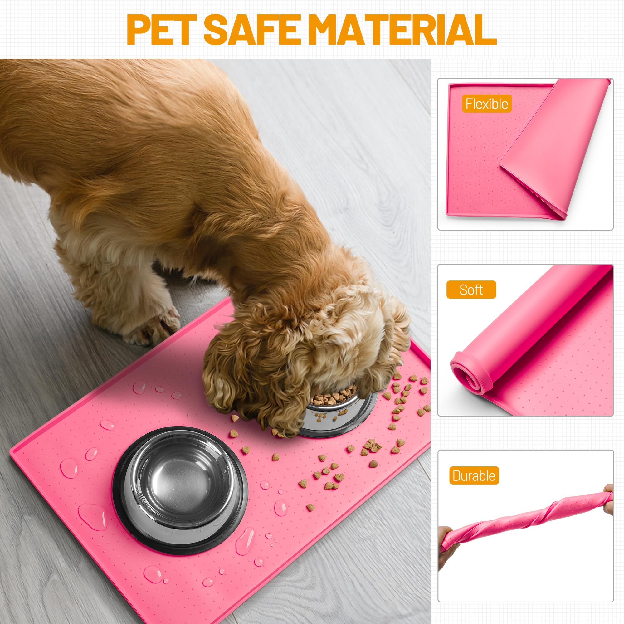 Hubulk Tapis lavable au lave-vaisselle, nettoyage rapide et pratique.