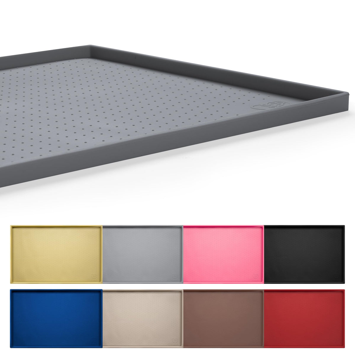 Hubulk Tapis Repas Chien en silicone étanche protégeant le sol.