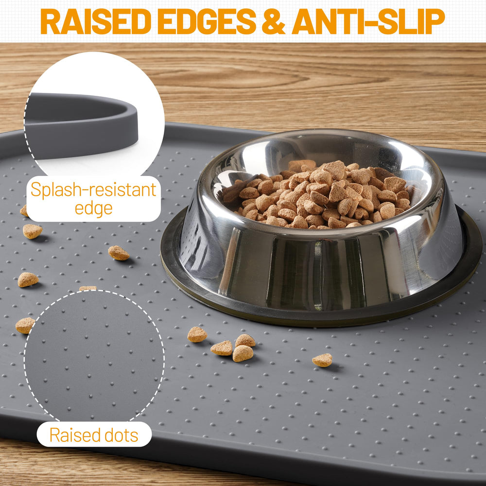 Hubulk tapis-silicone-alimentaire gris, matériau sûr et facile à nettoyer.