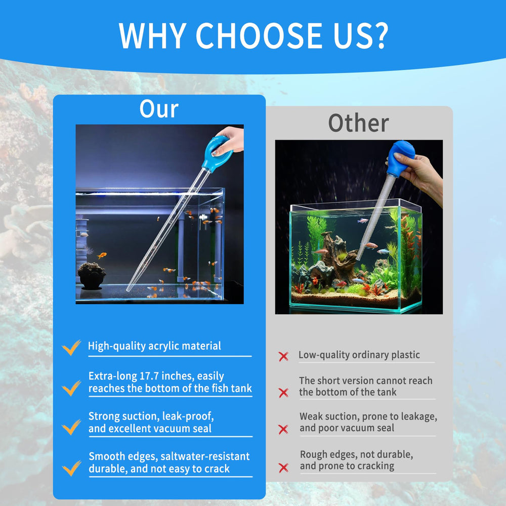 Pipette longue Hufopik pour nourrir les anémones et autres animaux aquatiques.
