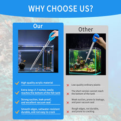 Pipette longue Hufopik pour nourrir les anémones et autres animaux aquatiques.