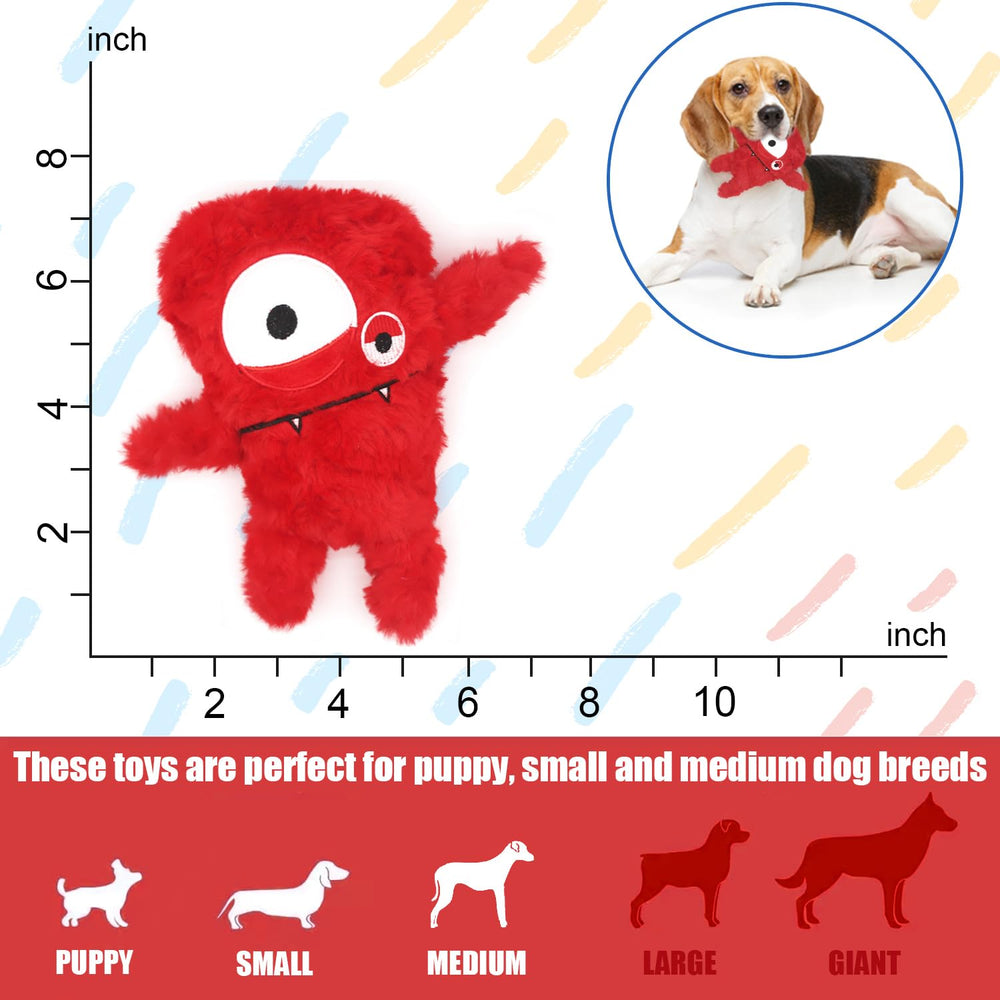 HUGEME - jouet doux et durable peluche rouge.