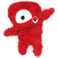 HUGEME - jouet chien peluche squeaker rouge, stimulation ludique durable.