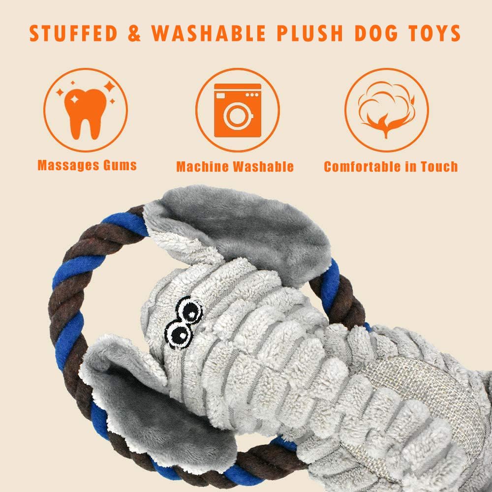 Jouet Hugeme Tir a la corde pour chien, parfait pour interaction.