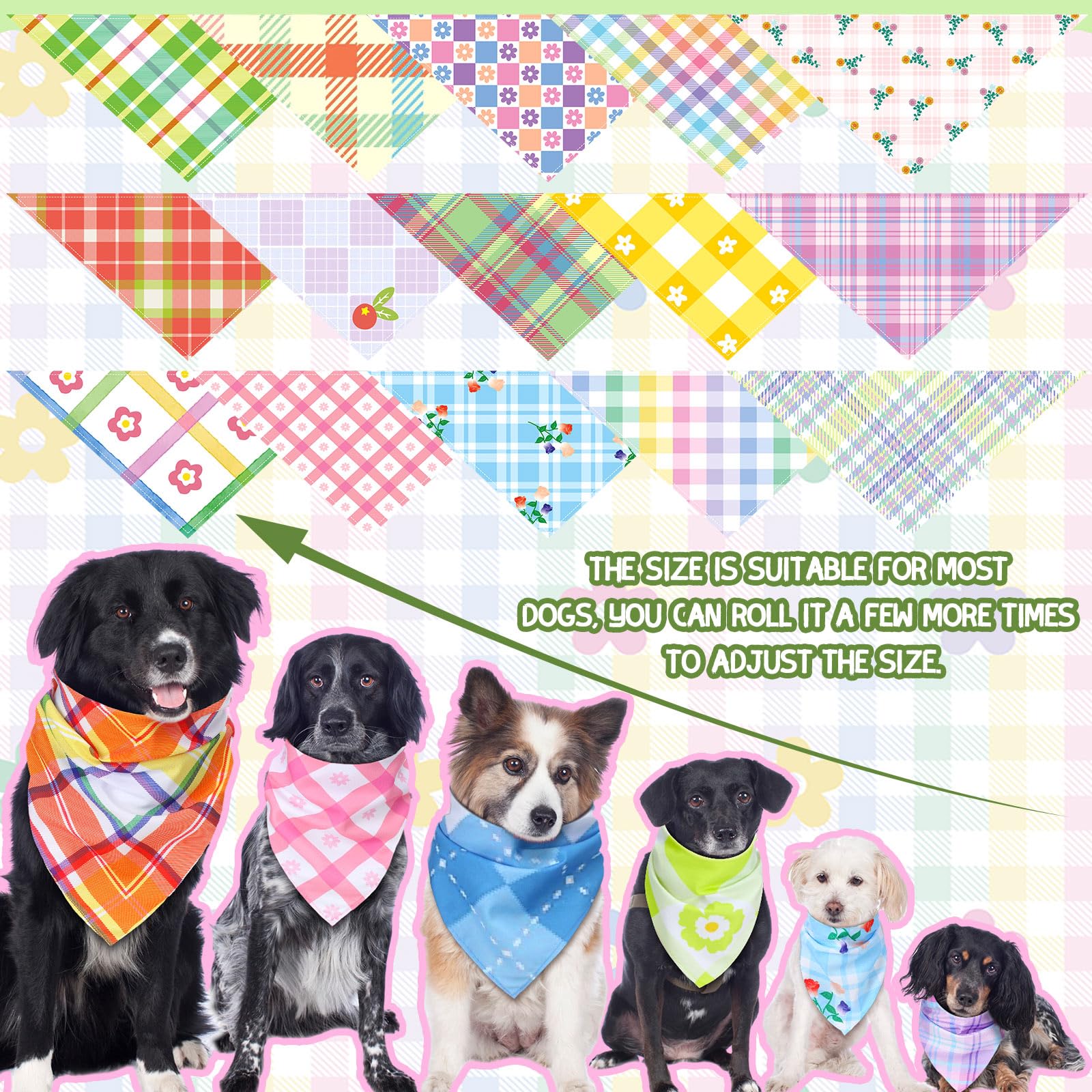 Bandana triangle coloré rouge Huhumy, accessoire tendance pour promenade.