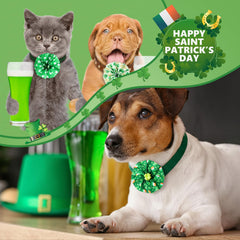 Huhumy noeud Saint-Patrick de 8 cm, taille adaptee chiens et chats.