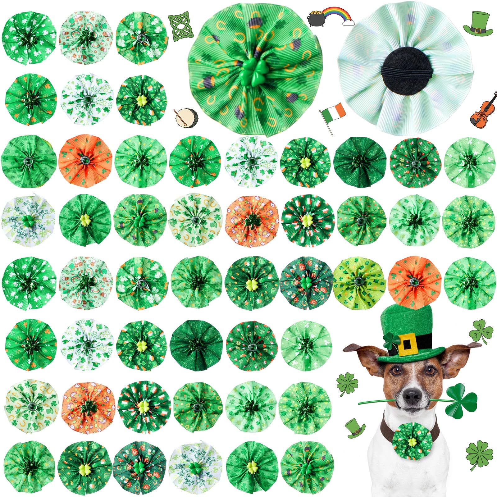 Huhumy noeud-colier Saint-Patrick: 50 designs, parfait pour seances photo festives.