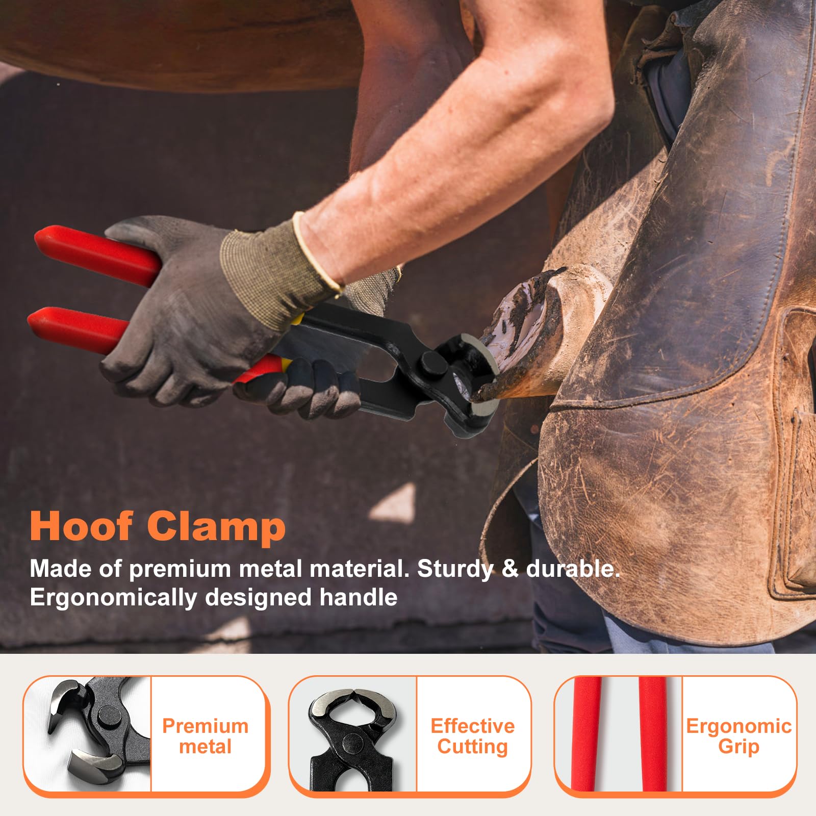 Huimpet pince-sabot 8 pouces – coupe précise et efficace des sabots