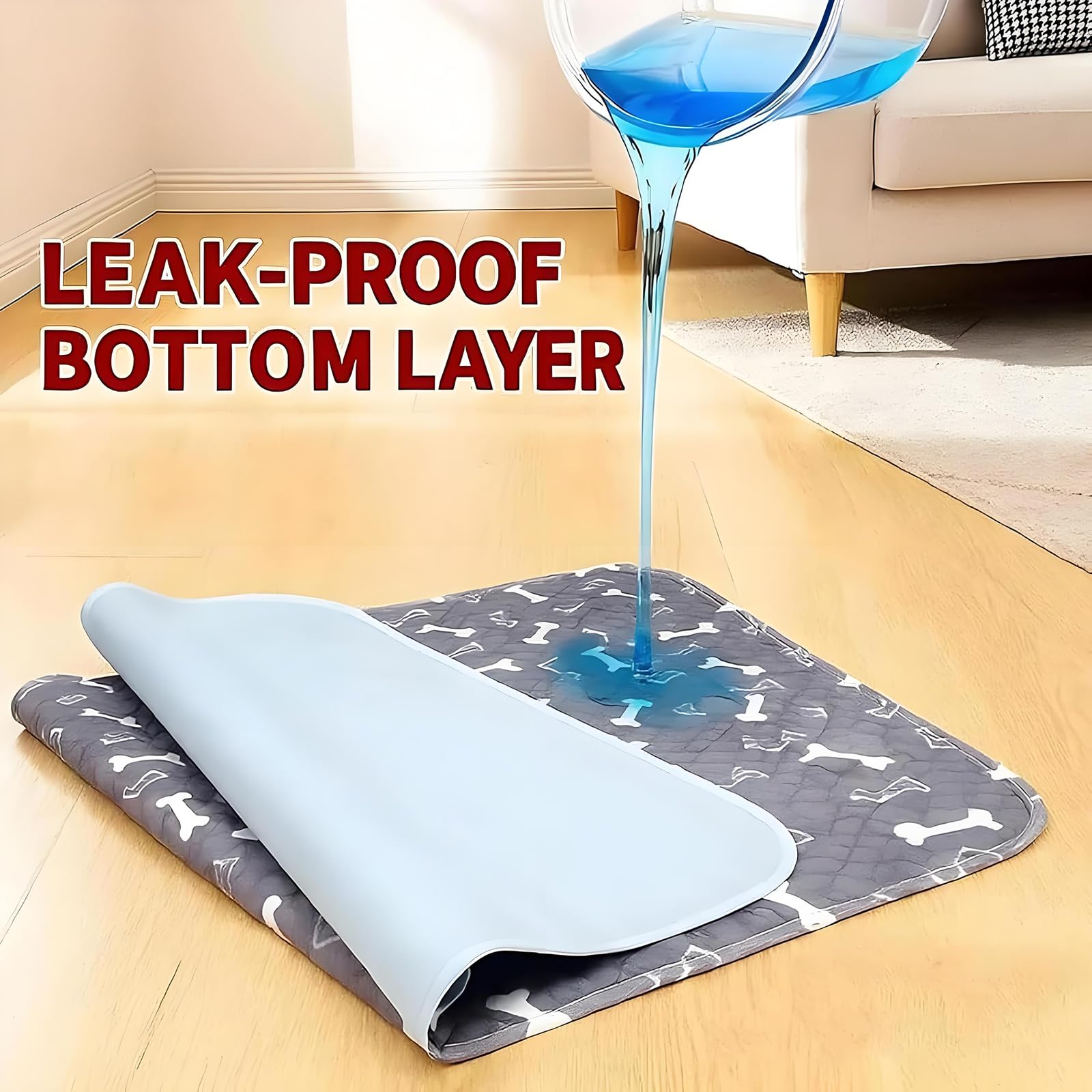 Tapis absorption 4 couches etanche Huiteng XR absorbe rapidement les liquides