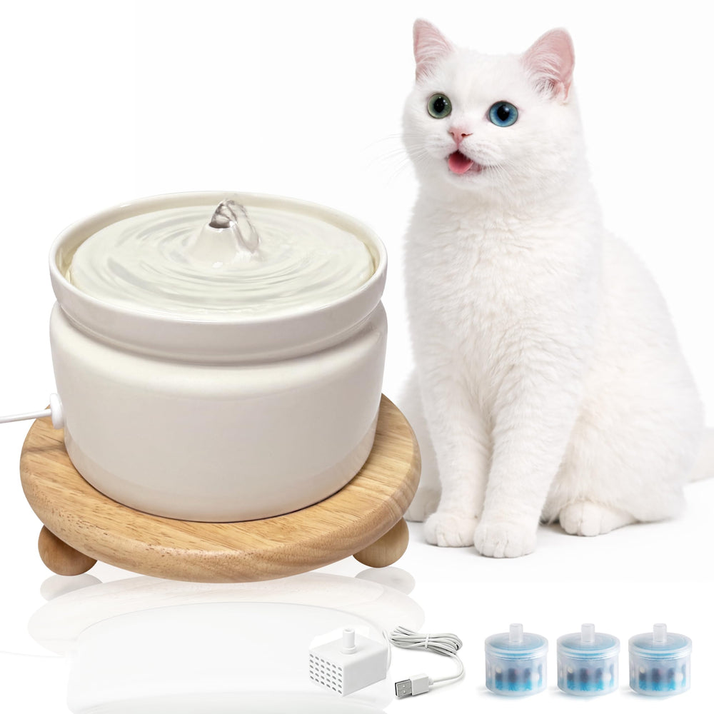 Hululu fontaine pour chat 1L avec flux stable et eau fraîche