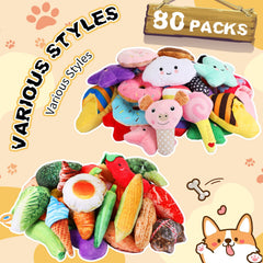Jouets Hungdao, sifflets intégrés, attirent l'attention du chien et encouragent le jeu interactif.