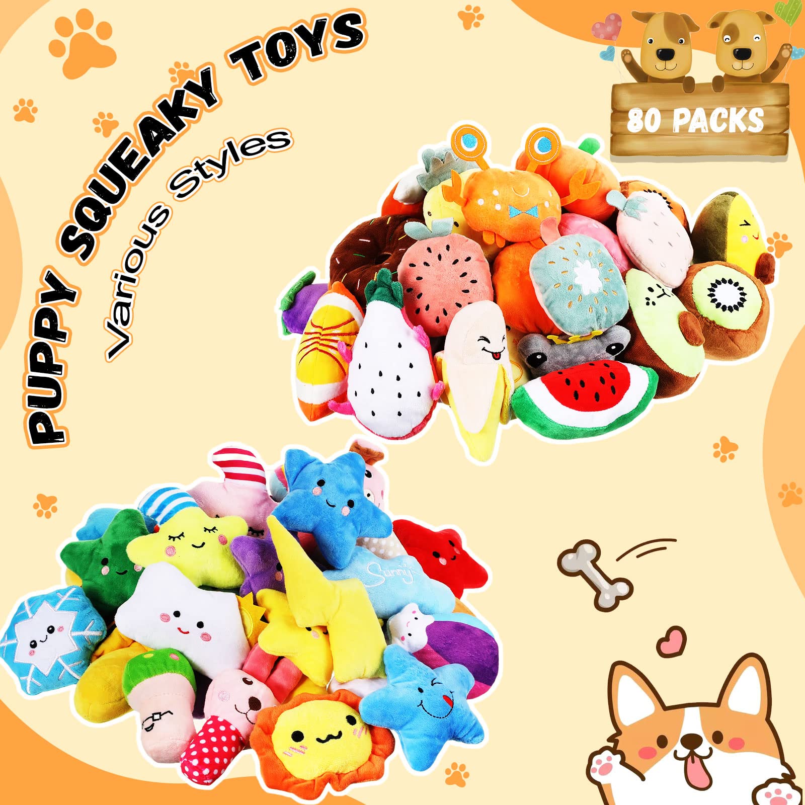 Hungdao jouets dentition doux en coton pour entretien des dents lors du jeu