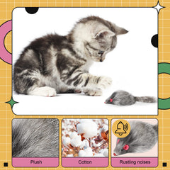 Jouet interactif Hungdao souris, capture et poursuite pour chats.