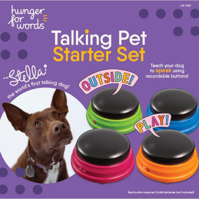 Hunger For Words-boutons-communication-chien : apprentissage ludique et interactif.