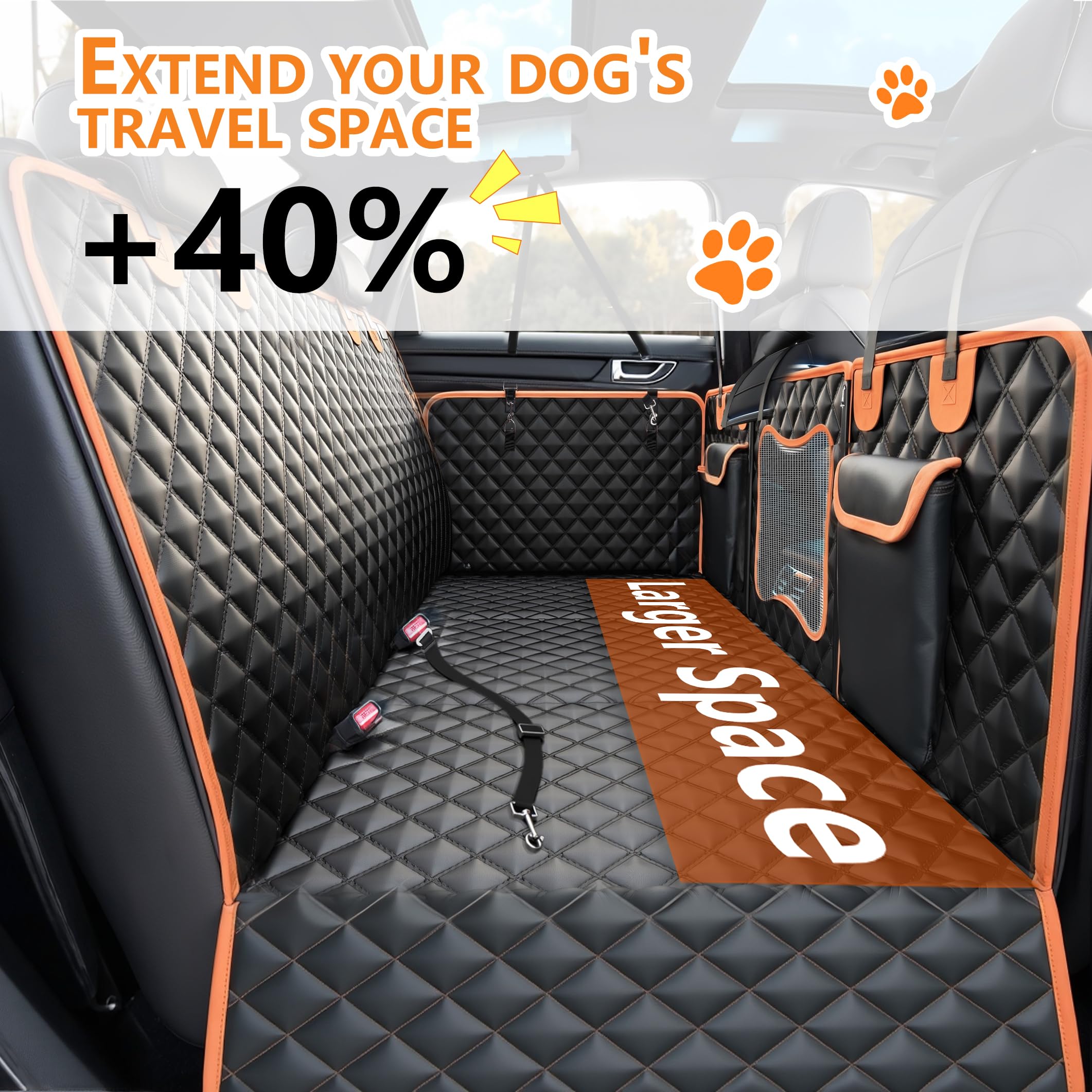 HUOHUOCN hamac-protege-siege-auto : protège le siège et sécurise le chien