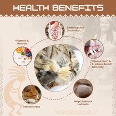 Bâtons Catnip HUPA nettoient les dents et rafraîchissent l’haleine du chat.