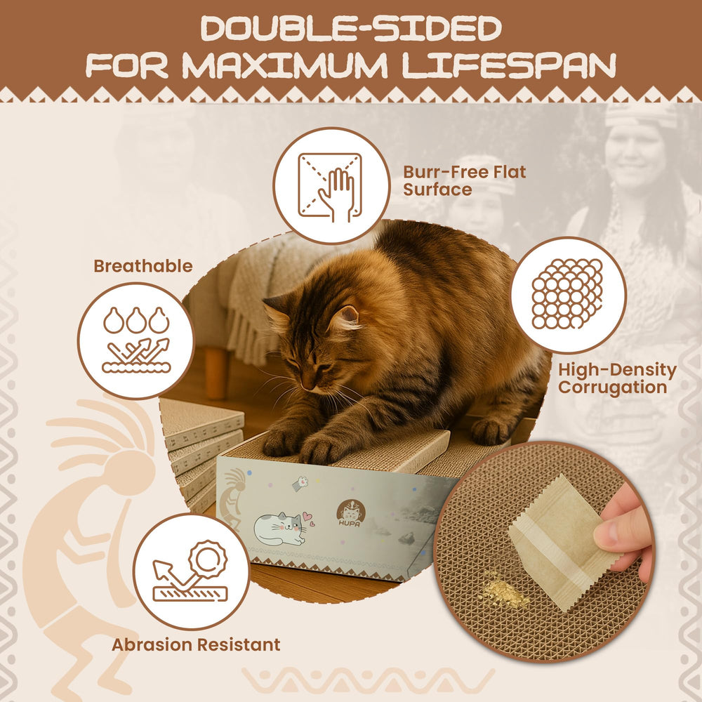 HUPA matériau carton non toxique, durable et sûr pour votre animal.