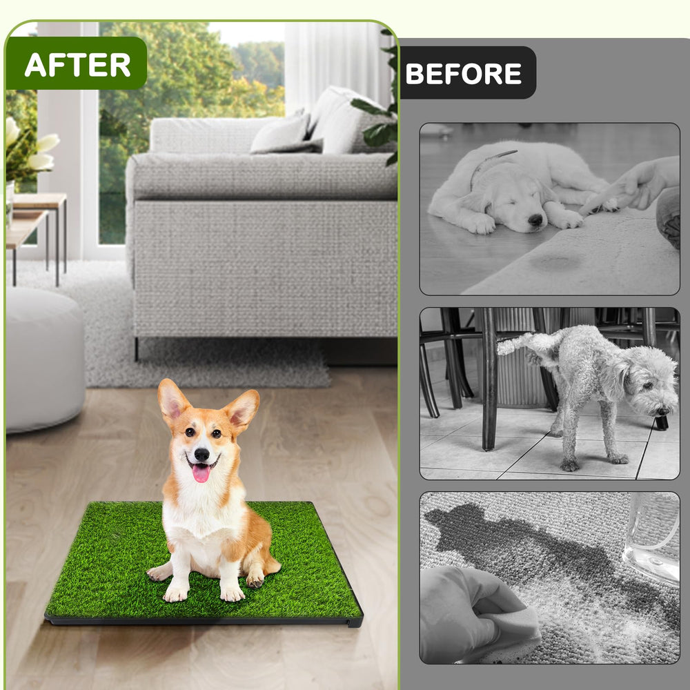 Hurentek design en 3 couches tapis et bac pour petit chien.