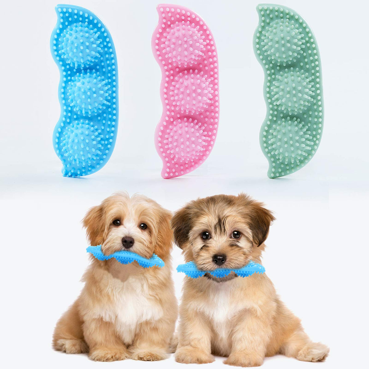 Jouet Hurray ensemble de 3 pour chiots, soulagement des gencives et dentition