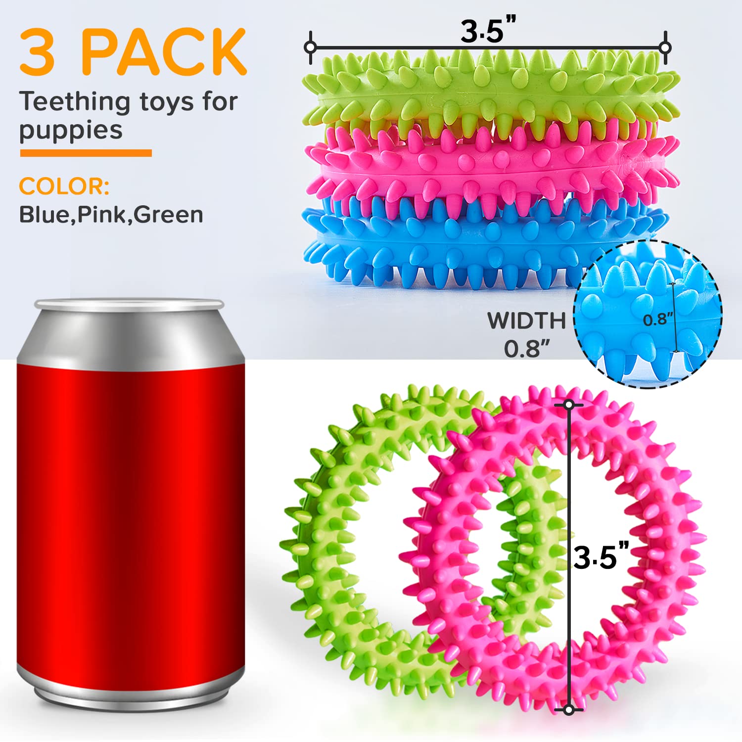 Jouet Hurray – mastication saine pour chiots et petites bouches.