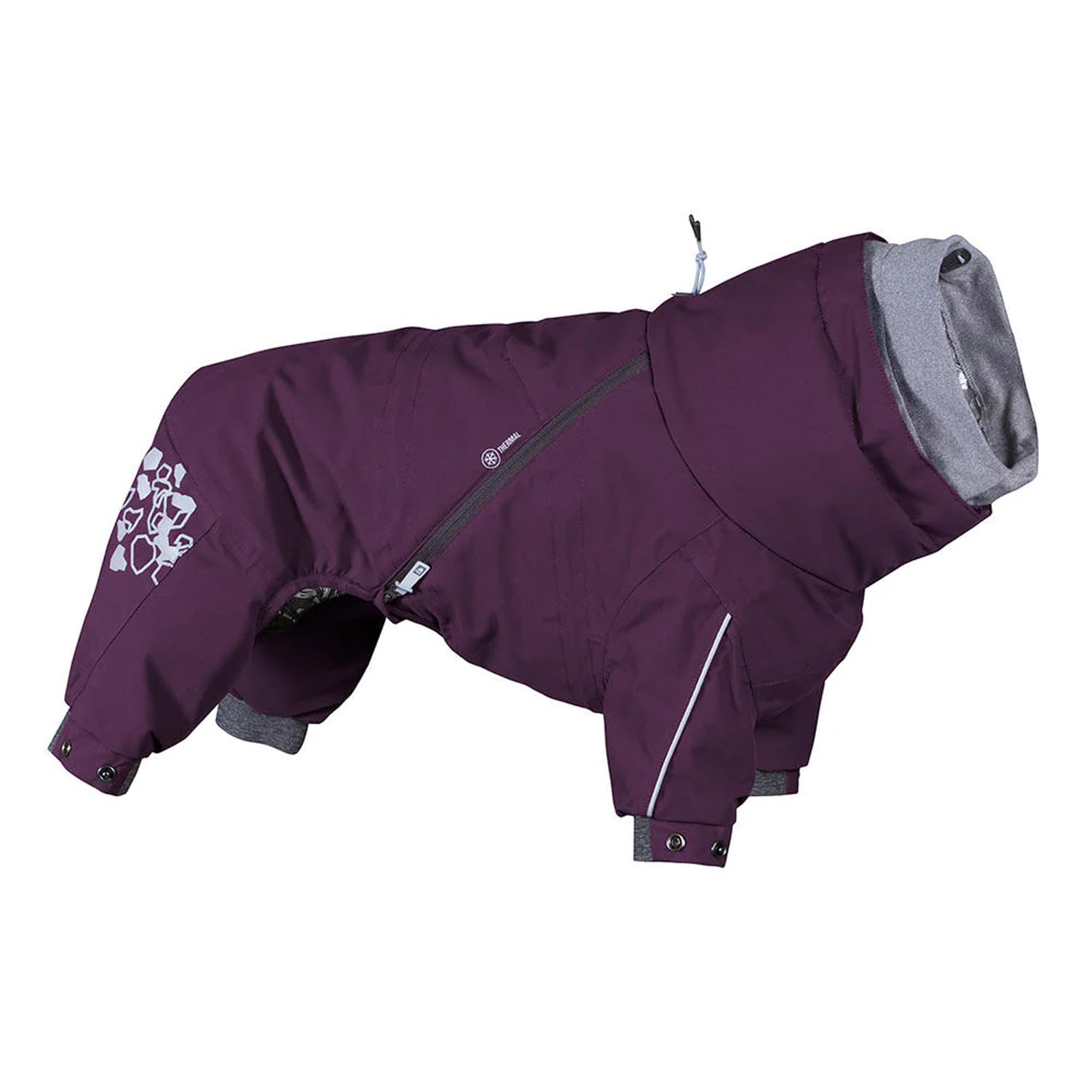 Hurtta Extreme Overall pour chien, veste anti-froid et coupe-vent pour sorties hivernales.
