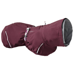 Hurtta Mudventure ECO manteau aubergine pour chien, imperméable et léger, protège le pelage pendant les balades.