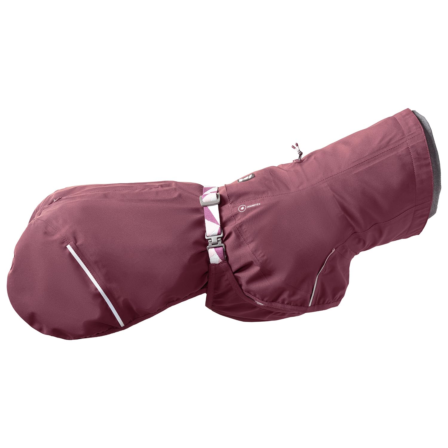 Hurtta Mudventure ECO manteau aubergine chien, coutures étanches facilitent l’entretien et le voyage.